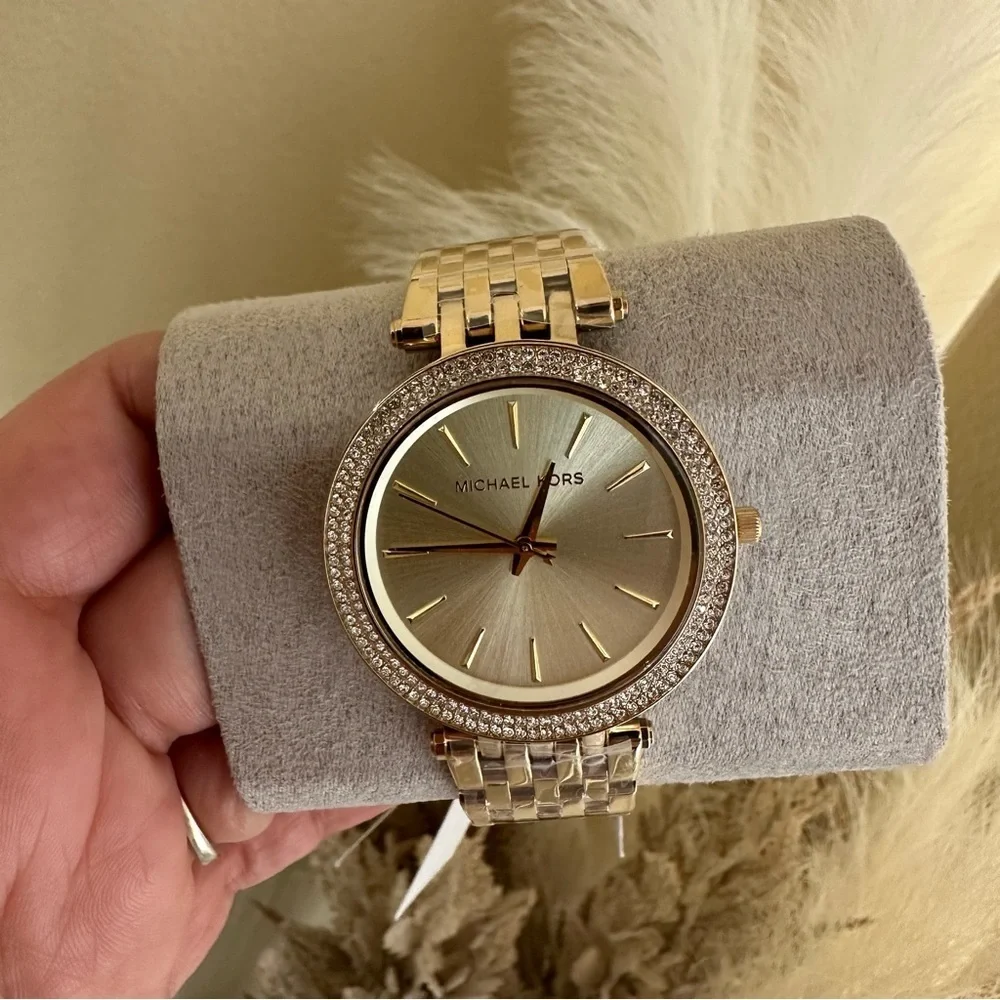 Michael Kors Gold-Tone Women's Watch with Crystal Accents